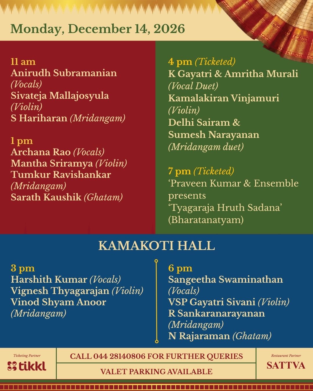 Margazhi Mela 2026 schedule 4
