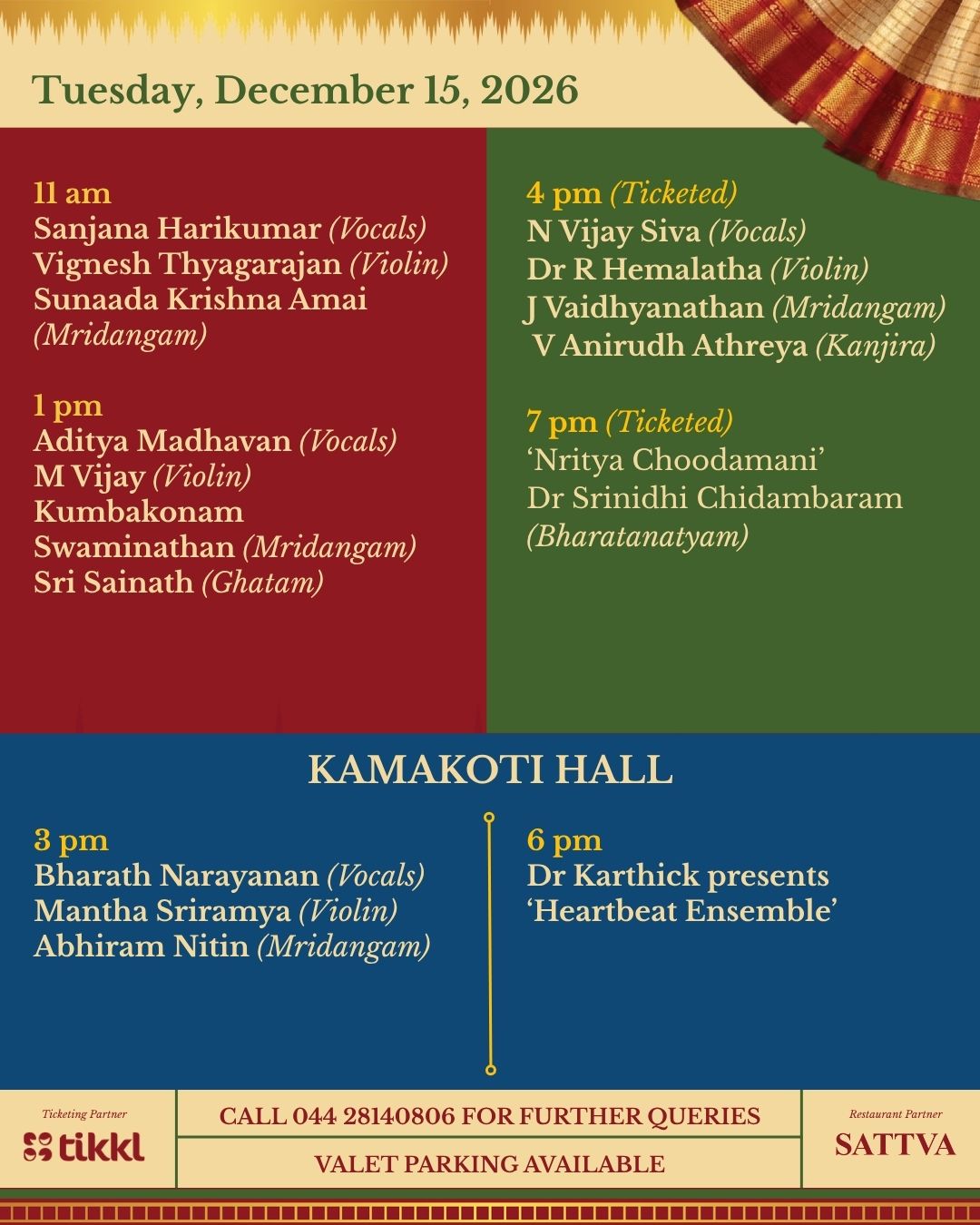 Margazhi Mela 2026 schedule 5