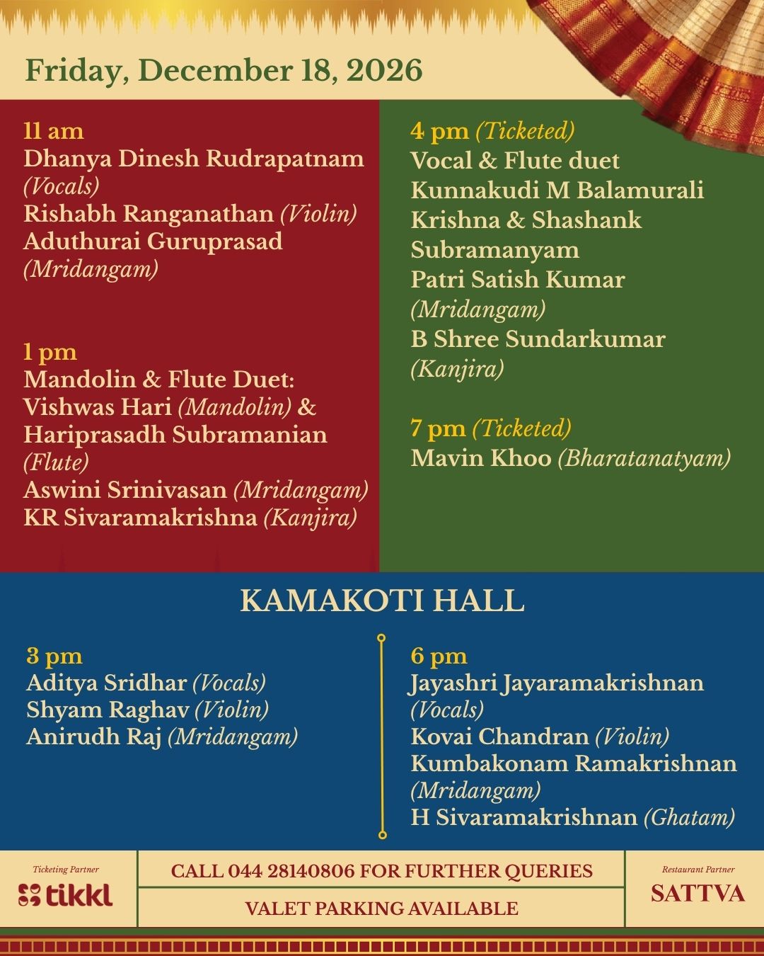 Margazhi Mela 2026 schedule 8