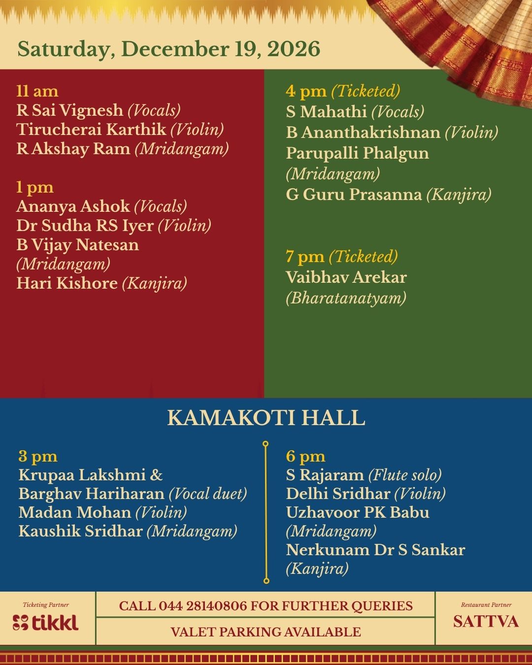 Margazhi Mela 2026 schedule 9