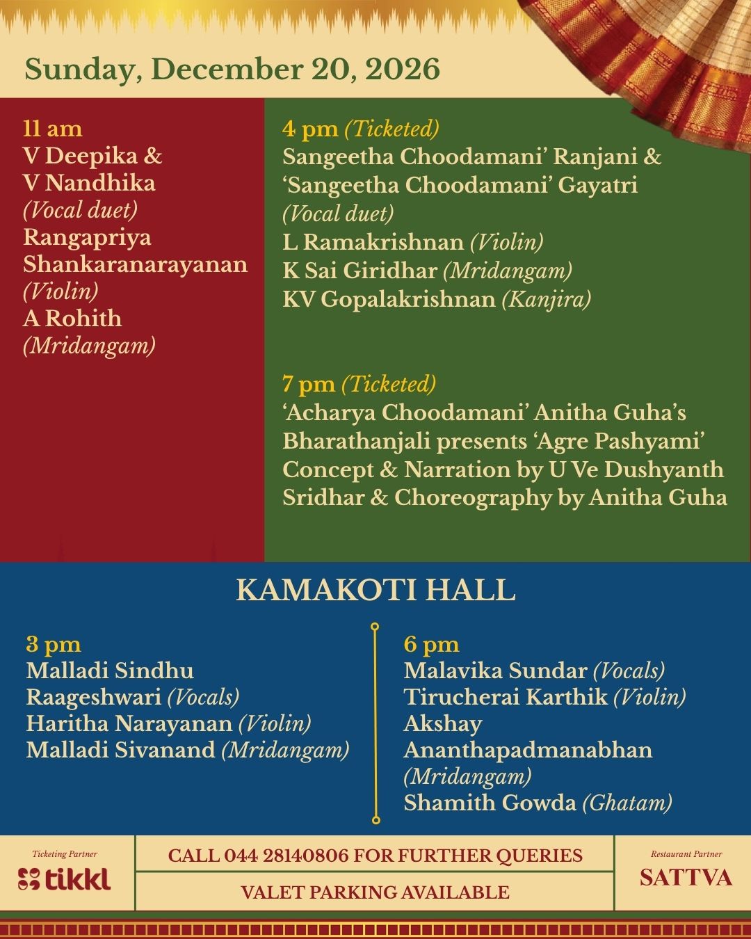 Margazhi Mela 2026 schedule 10