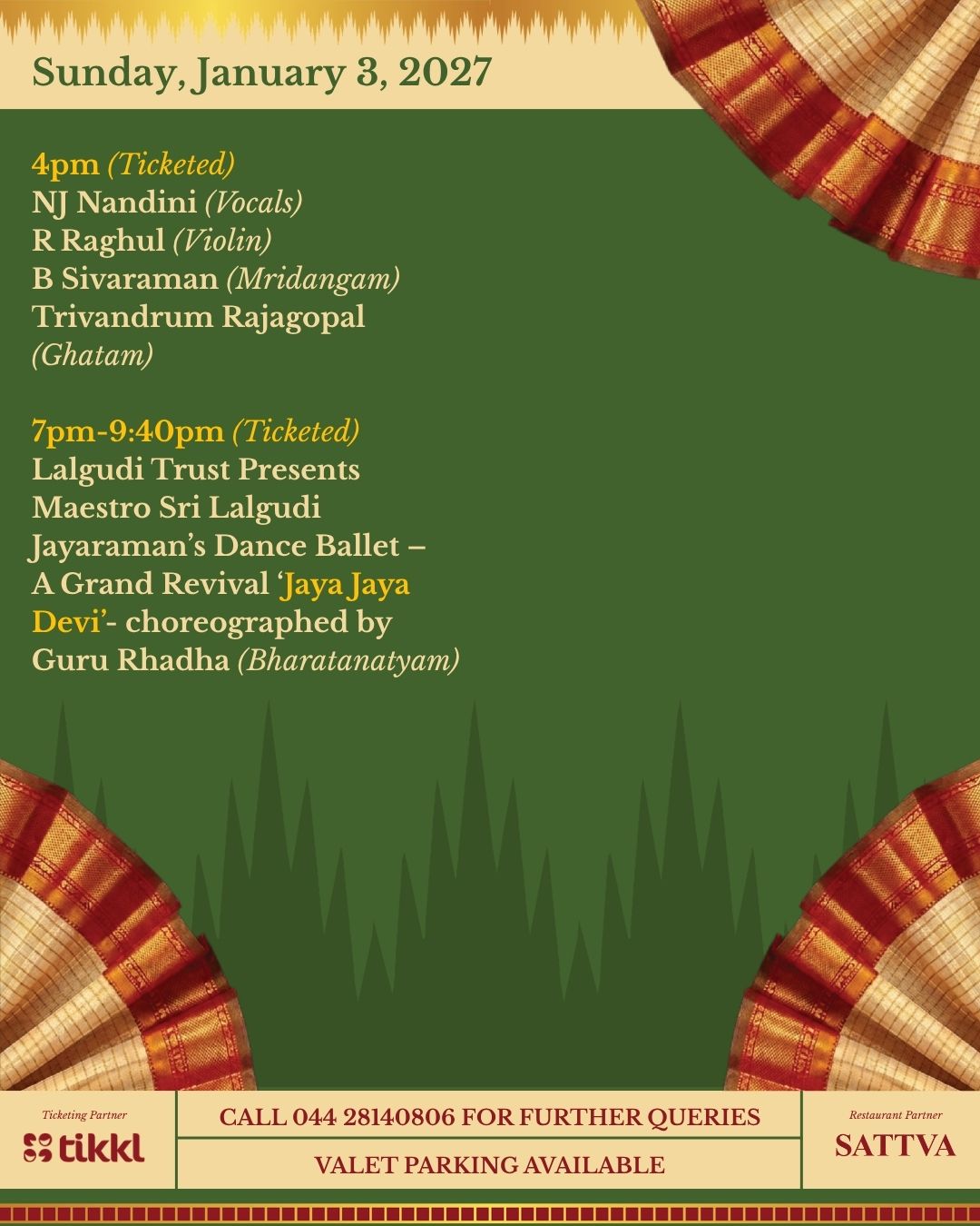 Margazhi Mela 2026 schedule 20